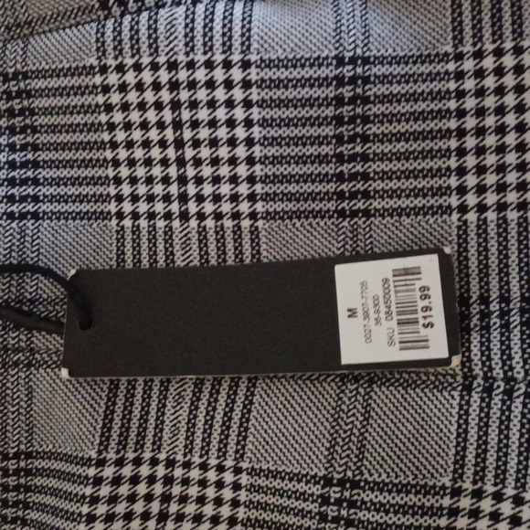NWT REVAMPED Dark Academia Plaid StretchyTrousers - Picture 6 of 7